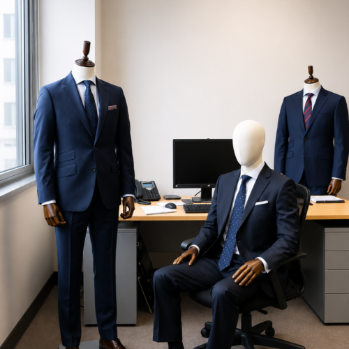 Navy Blue Executive Men’s Suit Collection